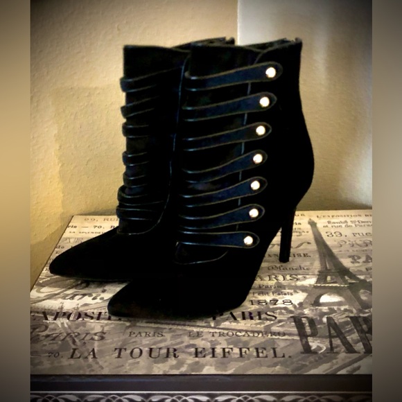 Guess Velvet Stiletto Heel Bootie (New without box) - Picture 3 of 11